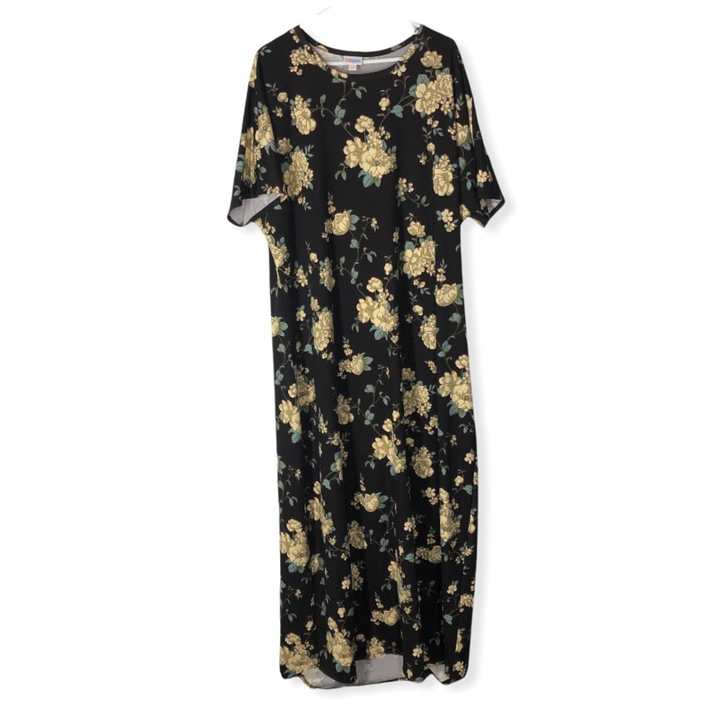 Lularoe floral print mid sleeve Maria dress